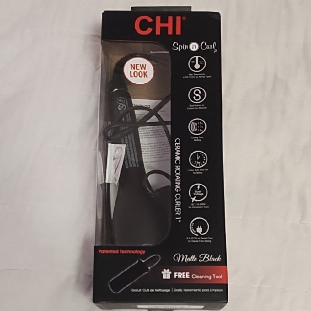 CHI Spin N Curl Ceramic Hair Curler - Matte Black